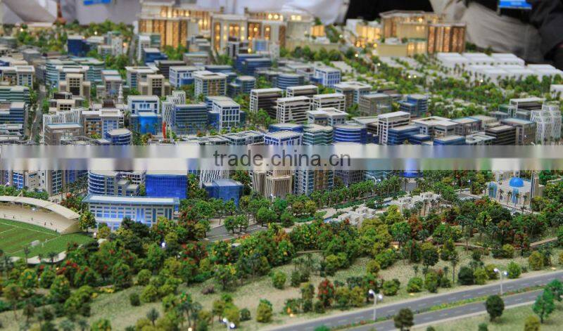 Community apartment house Model with Lighting System/building scale model making