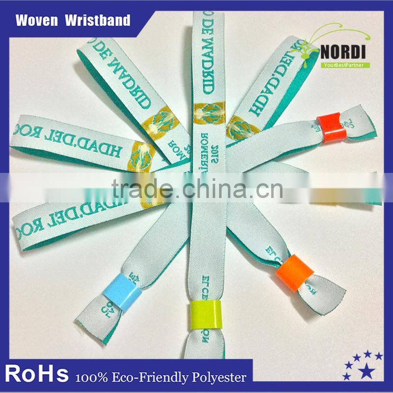 Promotional Eco-friendly Polyester Woven Bracelet&rfid wristband
