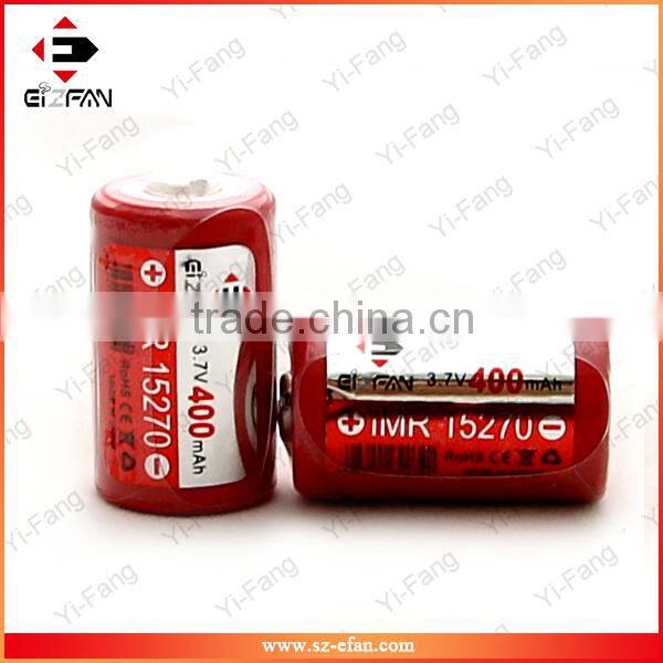 EFAN IMR 15270 400mAh 3.7v Lithium Button Top e cig Batteries