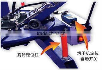 2 color 1 station manual silk screen printer with flash dryer
