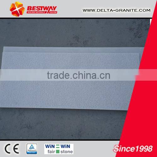 snow white marble pavings&machine bush hammered surface