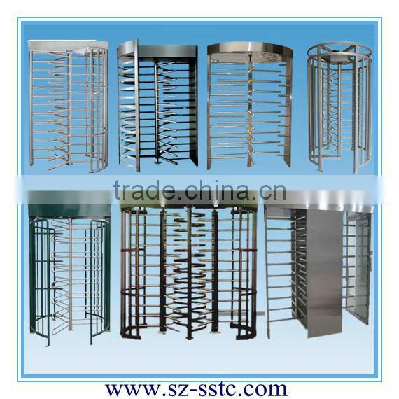 Stainless steel tripod turnstile for managing crowd access