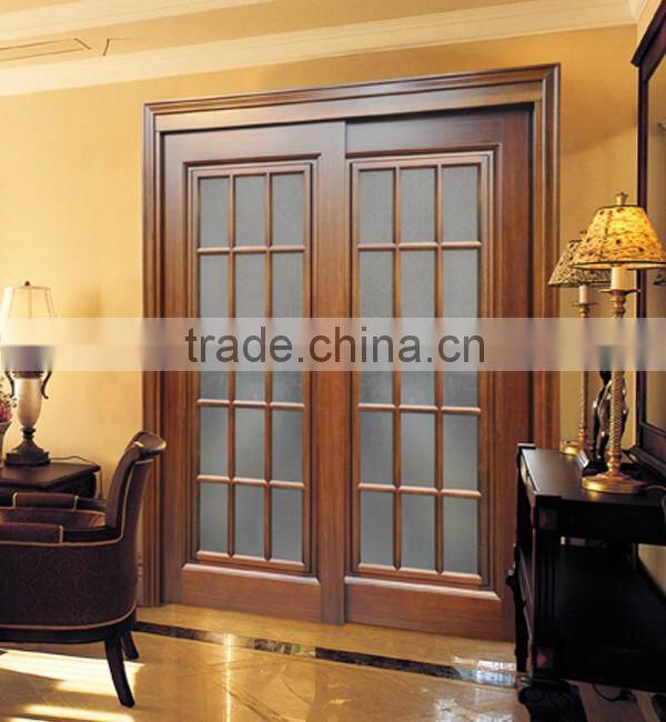 Newest interior teak wood main front door designs W-026