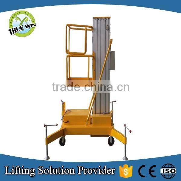 10m portable towable lift mobile aluminum single mast scissor lift