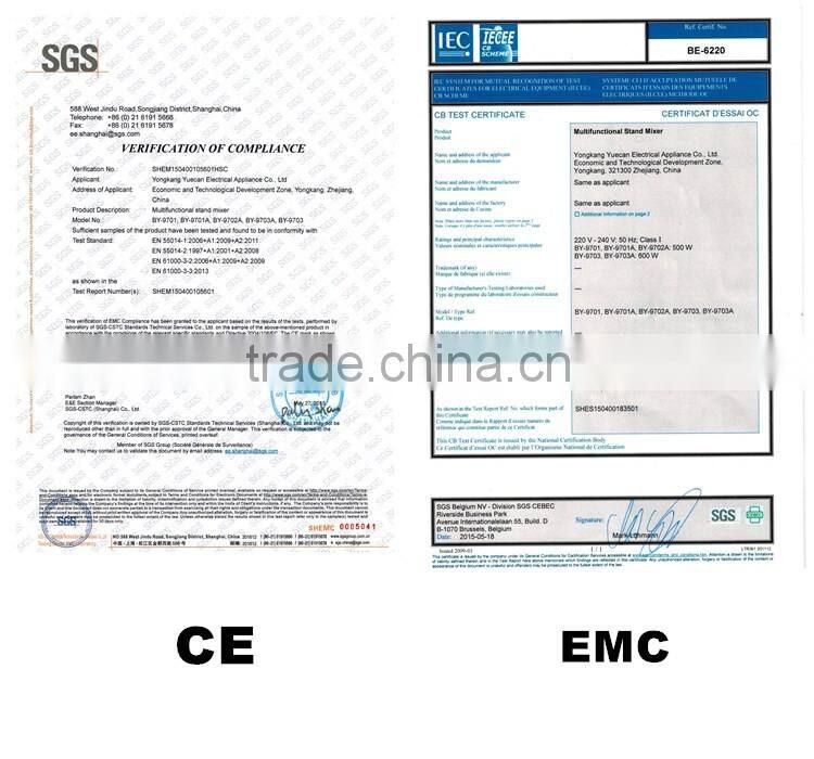 5L Electric multifunction commercial planetary industrial food mixer