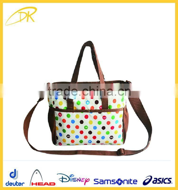 Color printing diaper bag baby mommy bag, fashion mummy bag