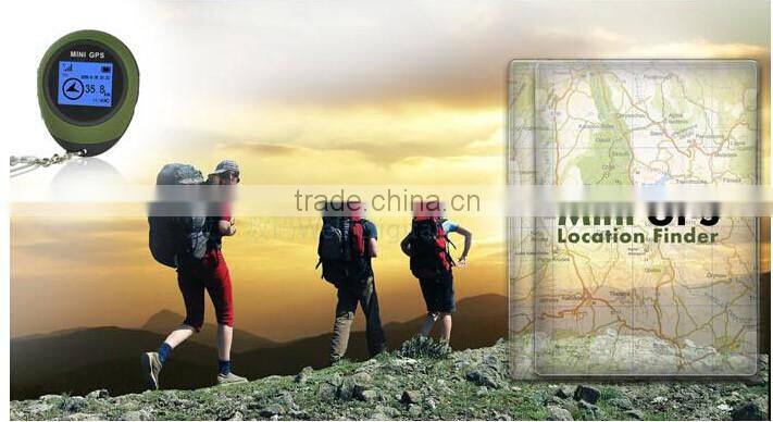 PG03 Mini GPS Receiver Navigation Handheld Location Finder USB Rechargeable with Compass for Outdoor Sport Travel