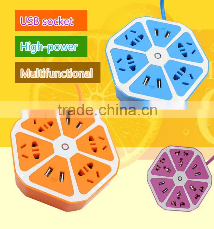 Cheap price wholesale colorful portable smart office power socket