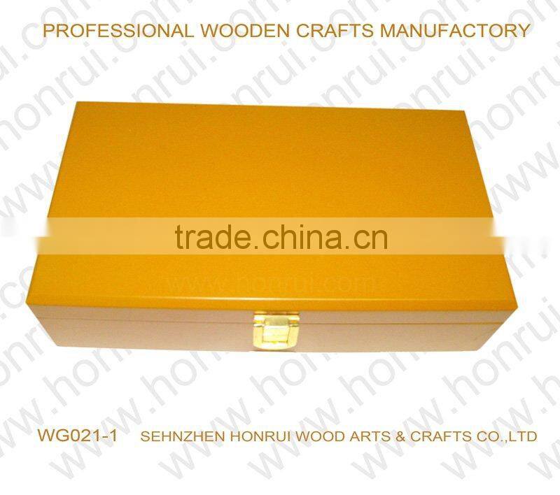 Honrui matt wooden craft box WG021