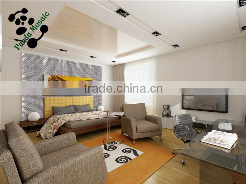 SMP07 Fashion Design mosaic glazed electroplate mosaic hotel decoration wall mosiac