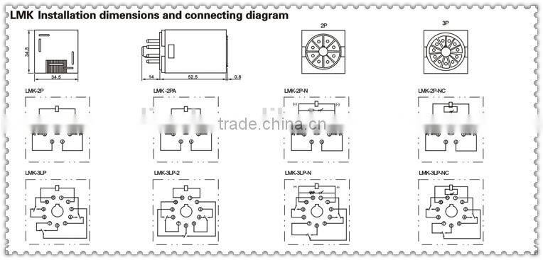 electromagnetic relay MK2P/universal relay/10A relay