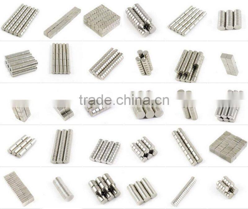 China supplier with rare material strong permanent hidden Neodymium magnet with nickel coating or zin coating