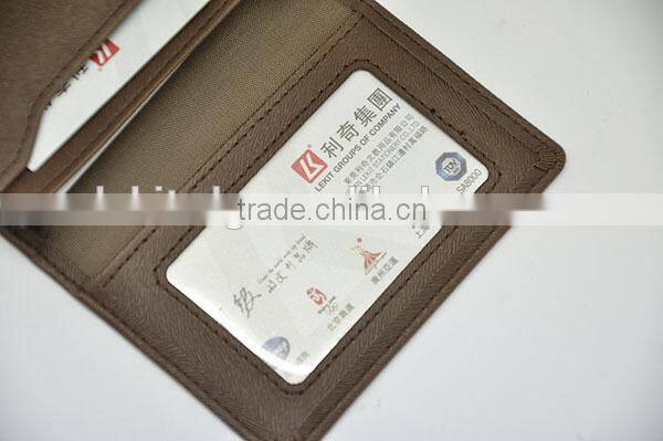 pvc leather card holder flip case cover pouch