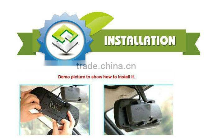 7 "car monitors rear view mirror lcd car monitor screen