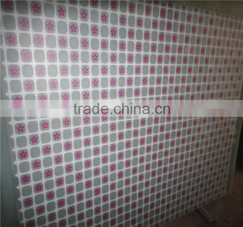 4mm 5mm 1220*2440 decoraive screen printing glass