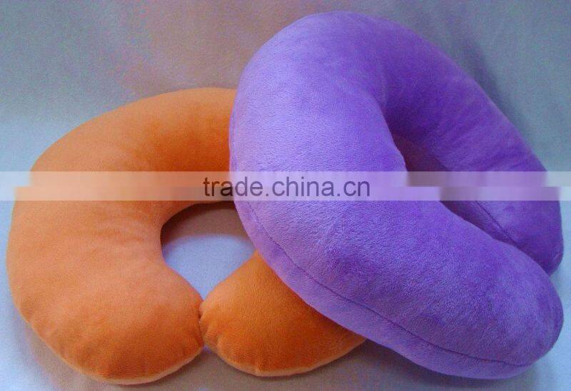 China wholesale multicolors travel neck pillow, with polyester fiber filling
