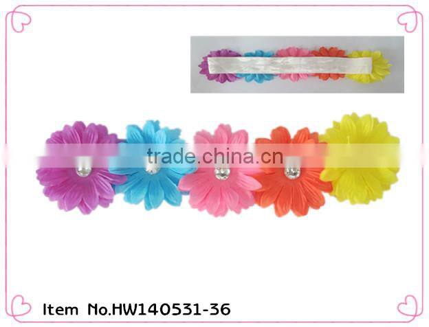 child soft stretch flower headbands accessories