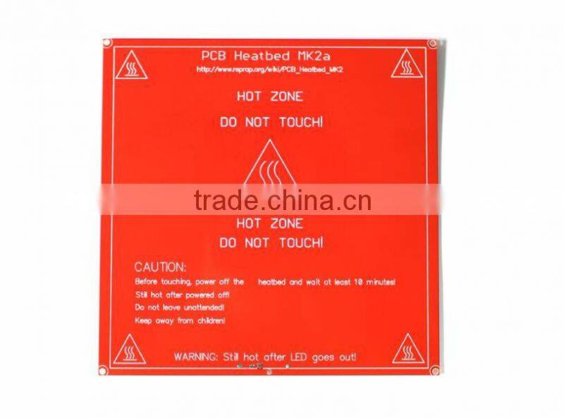 Red PCB Heated Heat bed Heatbed MK2B Upgraded MK2A for Mendel RepRap CNC 3D printer Hot Bed HotBed Support 12V 24V