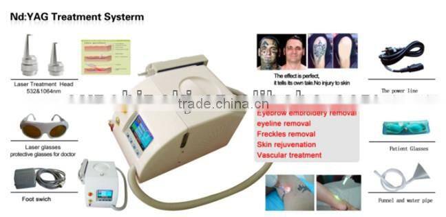 Hotselling nd yag laser remover tattoo with CE ISO certificate