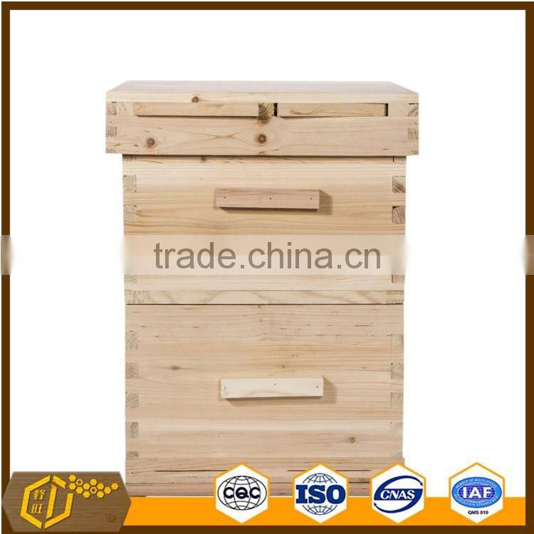 Factory supply beekeeping tool equipment 10 frame two layer wooden Bee Hive