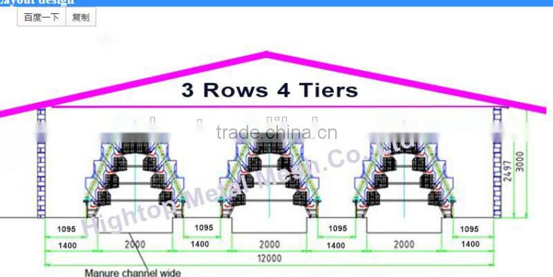 manual chicken cage with A type