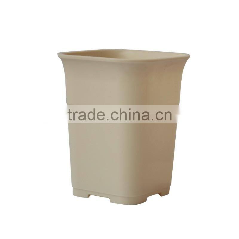 Factory price square colorful large plastic flower pot, nursery planting flower pot for indoor and outdoor