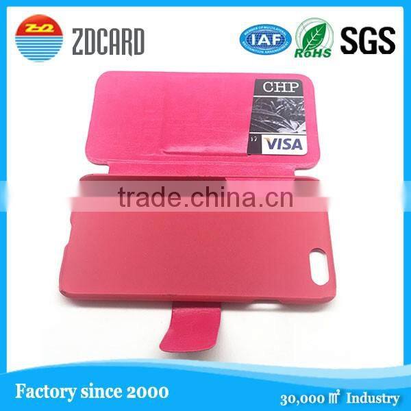 Safety protection cell phone case with RFID blocking business card holder