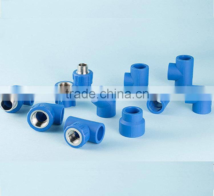 Prenty stocks of all kinds of PPR fittings, PPR brass male Tee