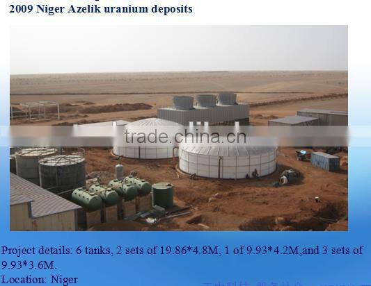 glass coated steel tanks comply with American standard of AWWA