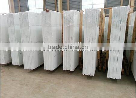 Beige color artificial quartz stone slabs used for countertops
