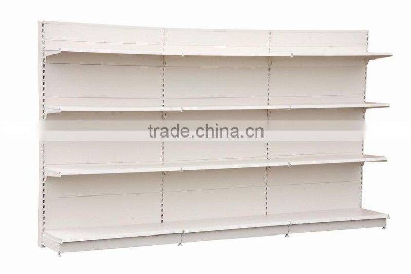 wall rack type supermarket steel display gondola shelf