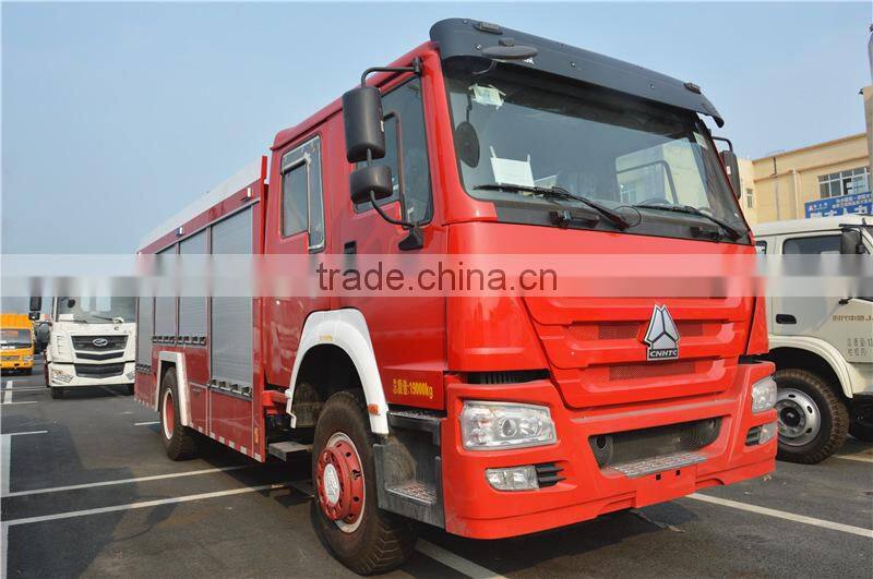8000Liter SINOTRUK HOWO water tank fire truck