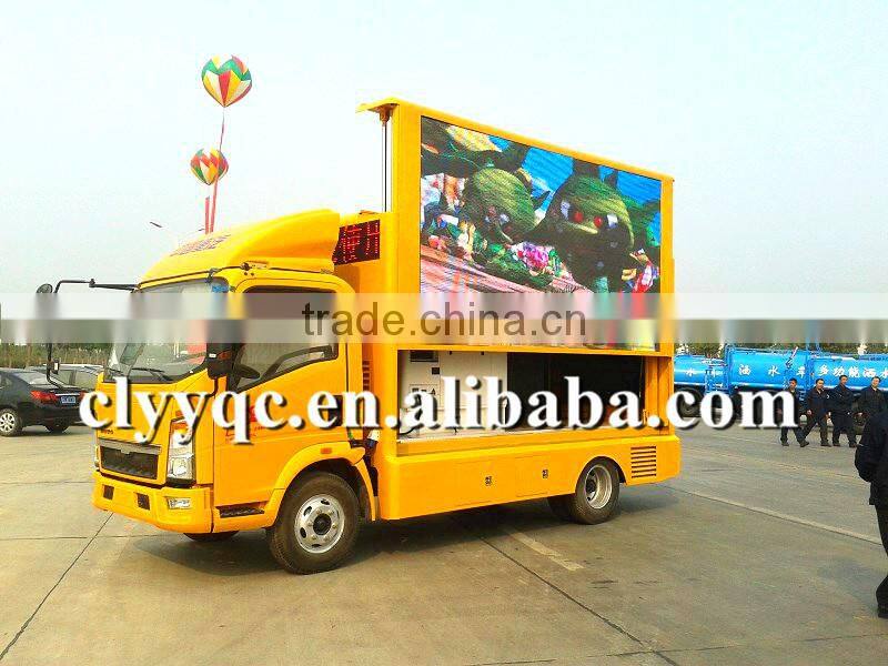 HOWO 4x2 LED TRUCK , Mobile Outdoor Truck and moblie truck FOR OUTDOOR ADVERTISING