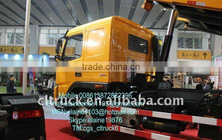 Dayun tri-axle half-box dump body truck for sale