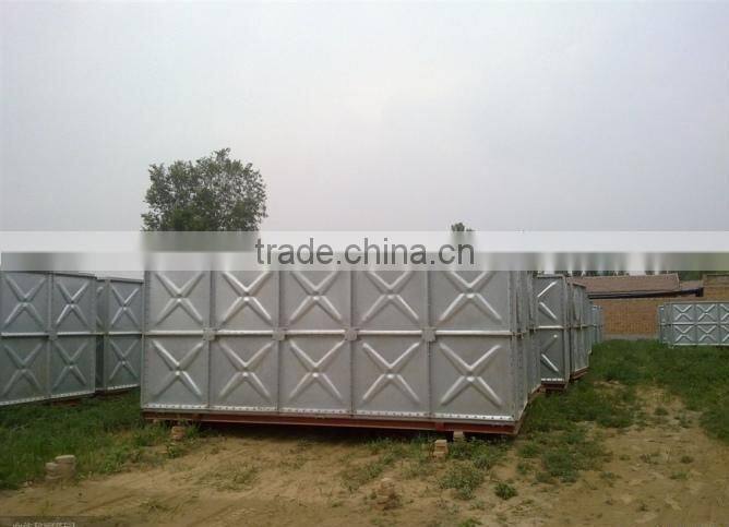 100 cubic meters galvanized water tanks/professional galvanized steel water tank/galvanized steel square water tank