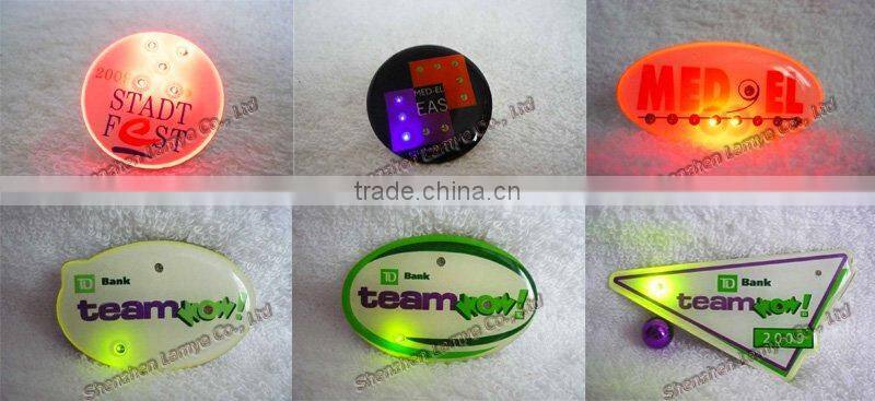 LED Flashing Badge