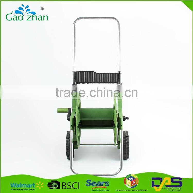 Professional garden supplier easy working hand-push type hose reel cart