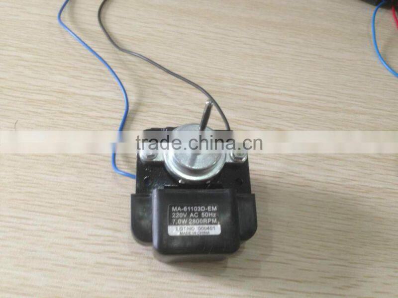F61-10G shaded pole motor with blade or without blade