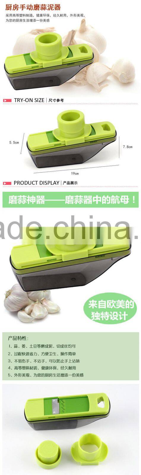 Kitchen Helper! Manual Ginger Garlic Grater Shredder with Container Box