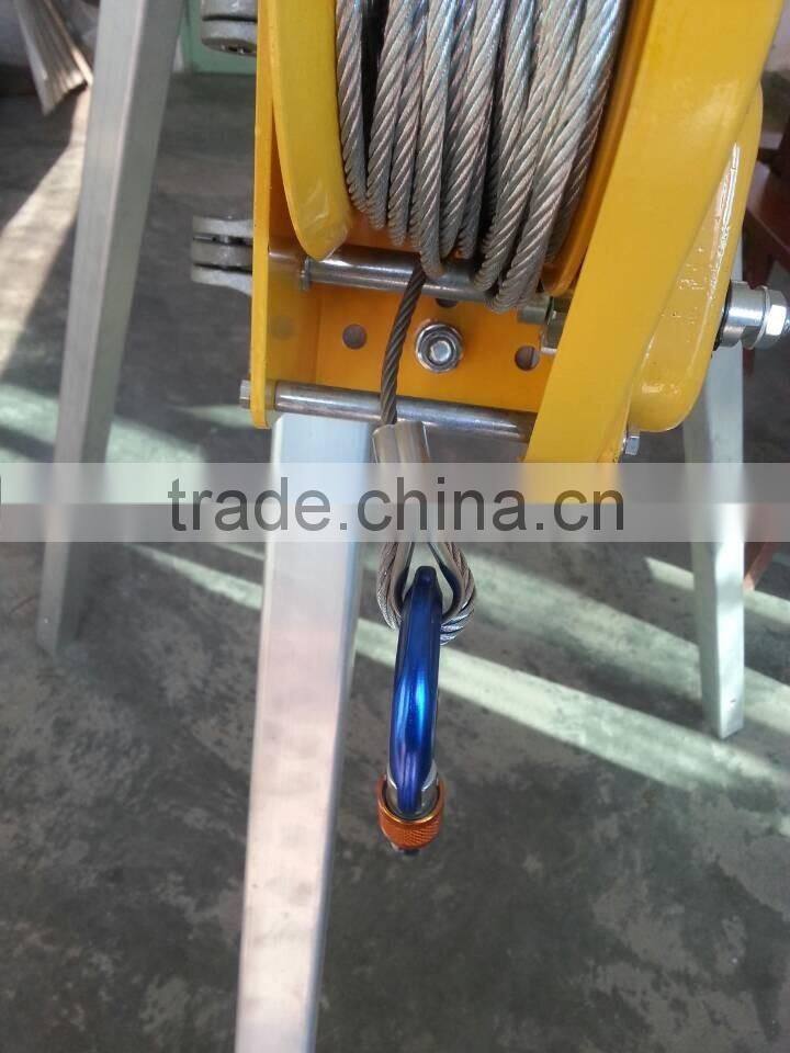 Safety protection aluminum rescue tripod from china coal group