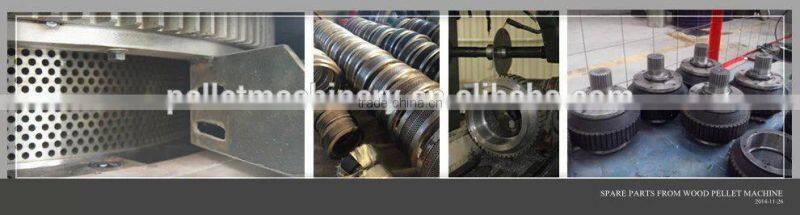 Tree branch pellet making machine with auto lubrication system