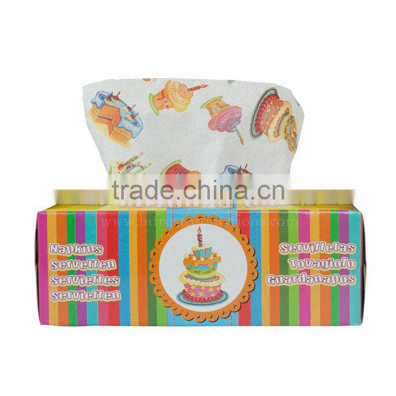 Birthday Party Decorations With Printed Tissue Paper