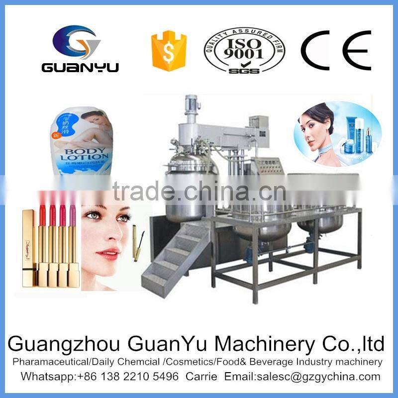 closed type vacuum lifting cosmetics making machine,vacuum cosmetics homogenizing mixer,vacuum cosmetics emulsifier for mixing