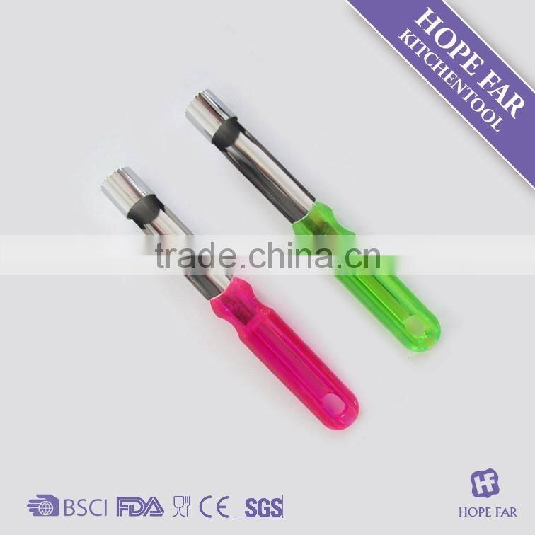 M967 transparent color plastic handle fruit corer