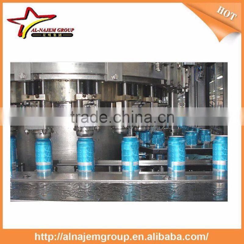 Canning line for soft drinks from 3000 up to 15000 cph