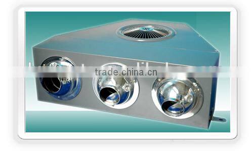 Square air diffuser without grille for outlet air