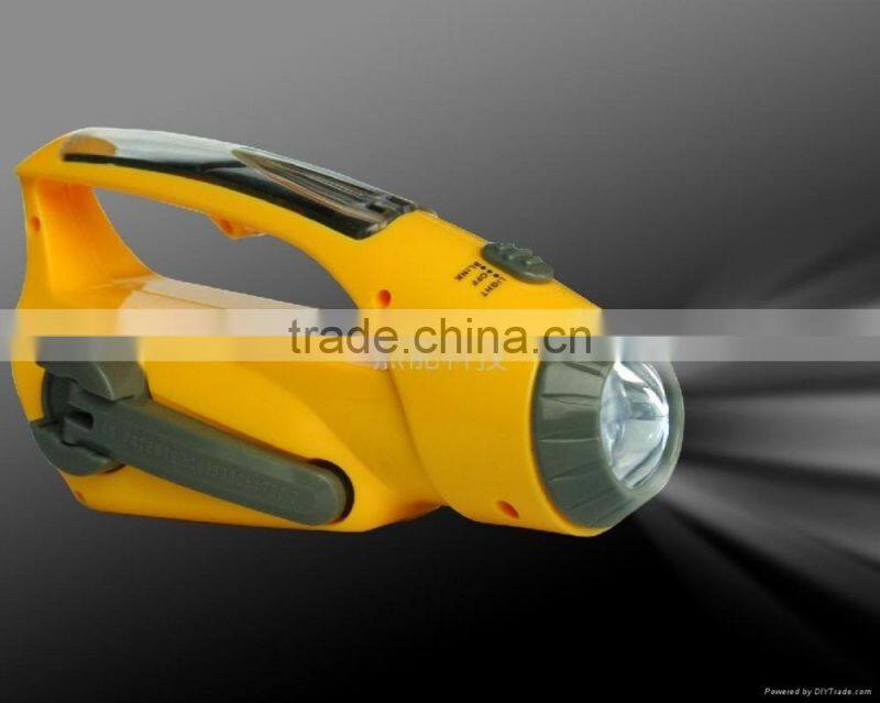 solar dynamo radio with LED torch and cell phone charger and thermometer