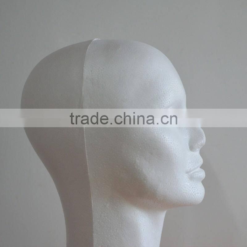 Female Styrofoam Model Wig Hats Caps Glasses Long Neck Display Mannequin Head