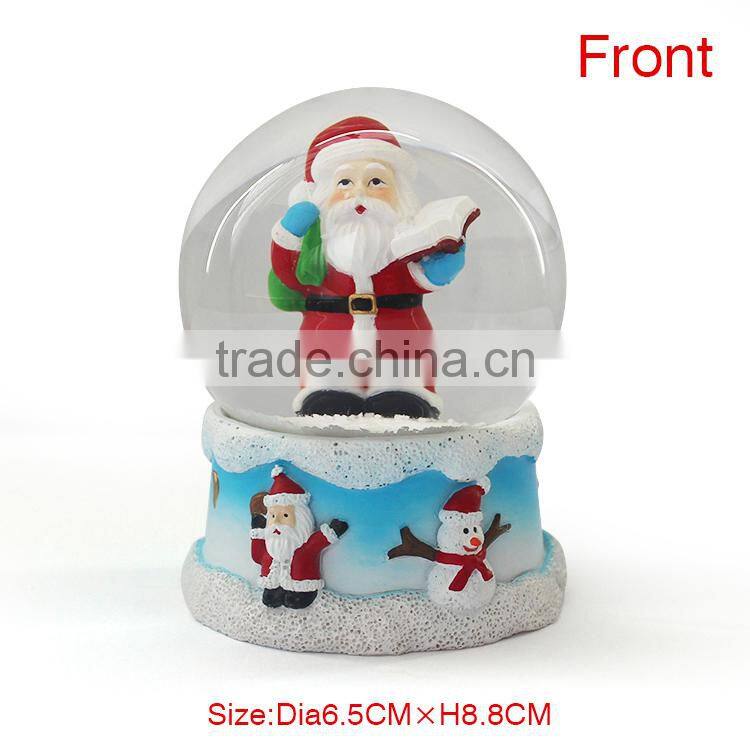 Customized led christmas snow globe