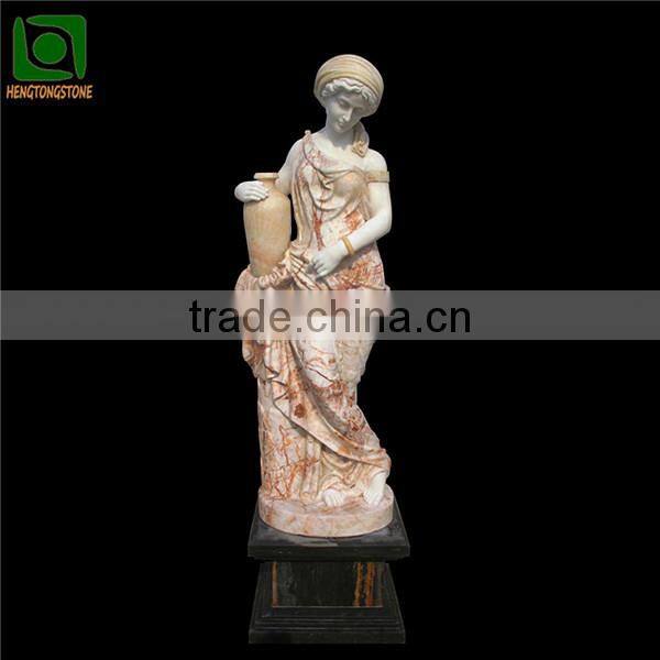 Garden Hand Carved Life-size Female Marble Statue